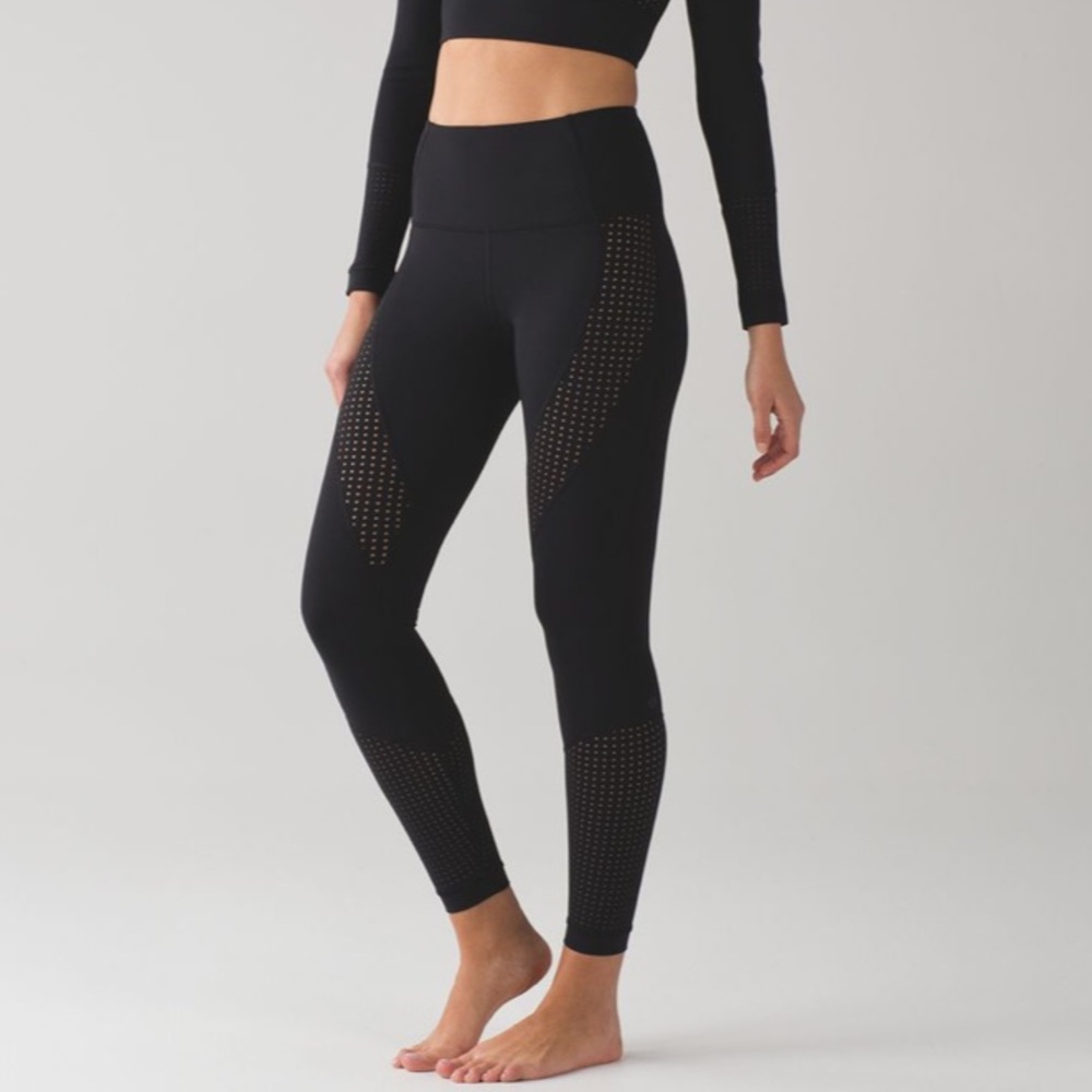 Lululemon Paddle Times Tights Black Size 8 BNWT